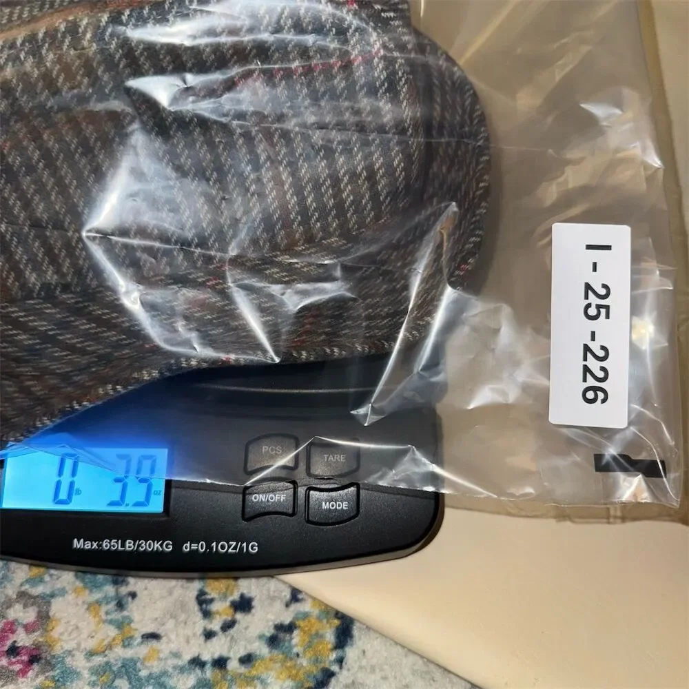 Shandon Vintage Tweed Fedora Hat Size 7 Multicolor Check Unisex‎